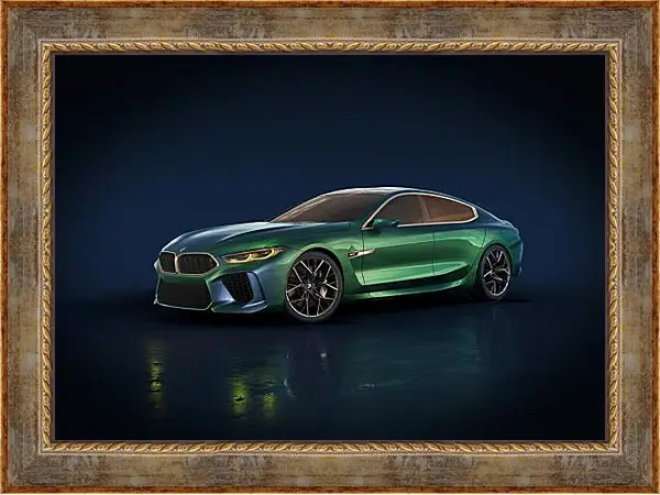 Картина в раме - BMW M8 гранд купе Картина в раме - BMW M8 гранд купе