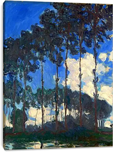 Постер на подрамнике - Poplars on the Epte 2. Клод Моне Постер на подрамнике - Poplars on the Epte 2. Клод Моне