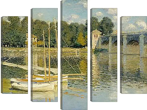 Модульная картина - The Bridge at Argenteuil. Клод Моне Модульная картина - The Bridge at Argenteuil. Клод Моне