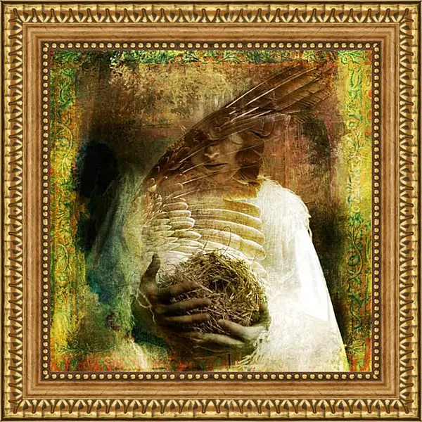Картина в раме - The Bird Madonna. Сальвадор Дали Картина в раме - The Bird Madonna. Сальвадор Дали