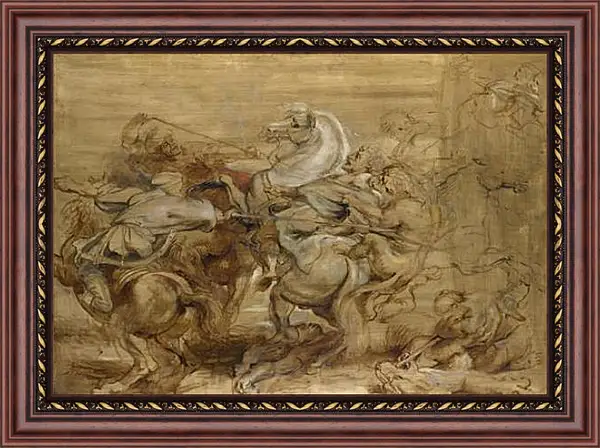 Картина в раме - A Lion Hunt. Питер Пауль Рубенс Картина в раме - A Lion Hunt. Питер Пауль Рубенс