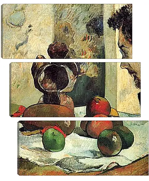 Модульная картина - Still Life with Profile of Laval. Поль Гоген Модульная картина - Still Life with Profile of Laval. Поль Гоген