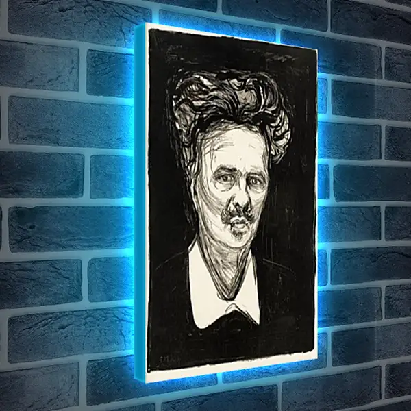 Лайтбокс световая панель - August Strindberg. Эдвард Мун Лайтбокс световая панель - August Strindberg. Эдвард Мун