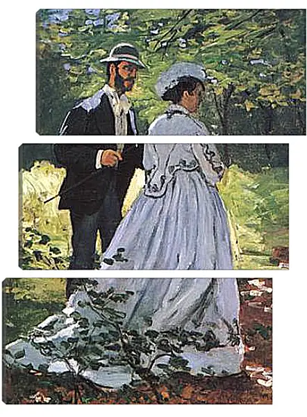 Модульная картина - The Walkers (Bazille and Camille). Клод Моне Модульная картина - The Walkers (Bazille and Camille). Клод Моне