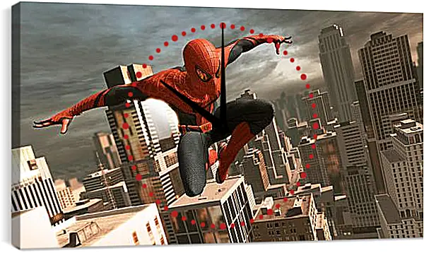 Часы картина - Человек паук. Spider Man Часы картина - Человек паук. Spider Man