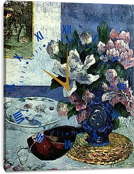 Часы картина - Stilleben mit Mandoline. Поль Гоген Часы картина - Stilleben mit Mandoline. Поль Гоген