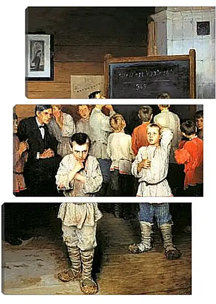 Модульная картина - Устный счет в народной школе. Богданов Николай Модульная картина - Устный счет в народной школе. Богданов Николай