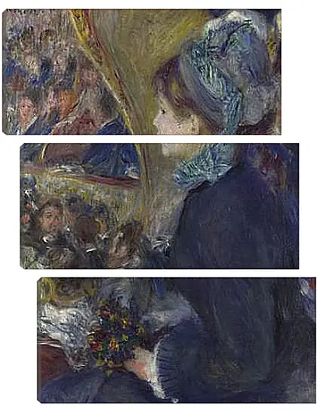 Модульная картина - At the Theatre (La Premiere Sortie). Пьер Огюст Ренуар Модульная картина - At the Theatre (La Premiere Sortie). Пьер Огюст Ренуар
