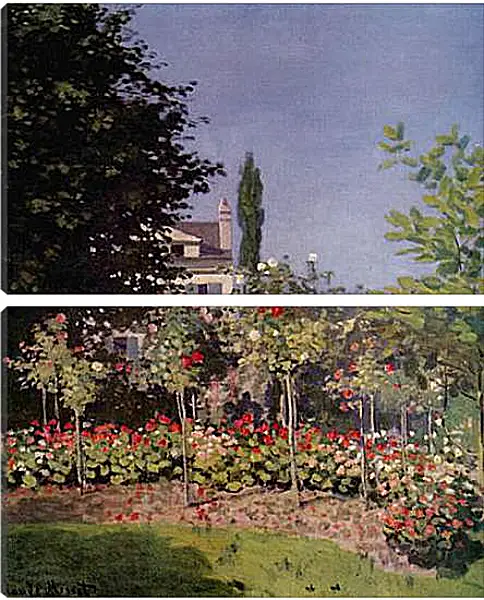 Модульная картина - Flowering Garden at Sainte-Adresse Модульная картина - Flowering Garden at Sainte-Adresse