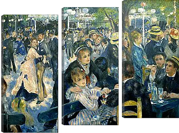 Модульная картина - Dance at the Moulin de la Galette. Пьер Огюст Ренуар Модульная картина - Dance at the Moulin de la Galette. Пьер Огюст Ренуар