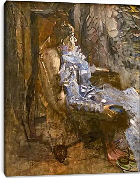 Постер на подрамнике - A Lady in Lilac. Врубель Михаил Постер на подрамнике - A Lady in Lilac. Врубель Михаил