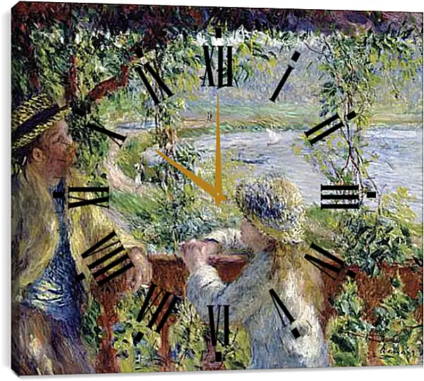 Часы картина - Near the Lake. Пьер Огюст Ренуар Часы картина - Near the Lake. Пьер Огюст Ренуар