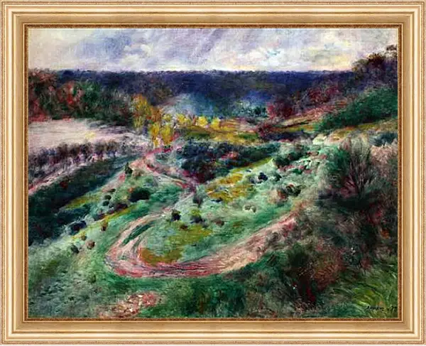Картина в раме - Landscape at Wargemont. Пьер Огюст Ренуар Картина в раме - Landscape at Wargemont. Пьер Огюст Ренуар