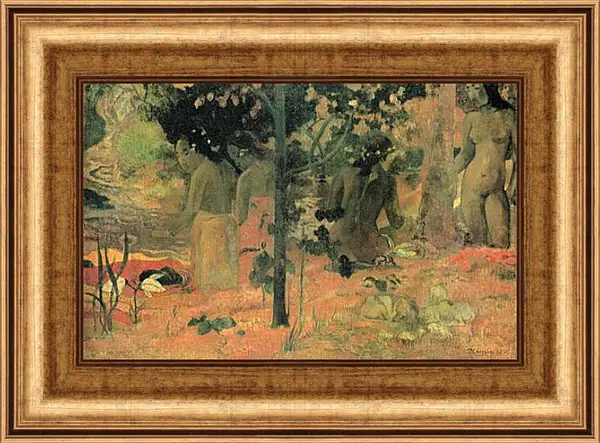 Картина в раме - The Bathers. Поль Гоген Картина в раме - The Bathers. Поль Гоген