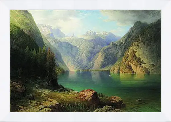 Картина в раме - Горное озеро. Мещерский Арсений Картина в раме - Горное озеро. Мещерский Арсений