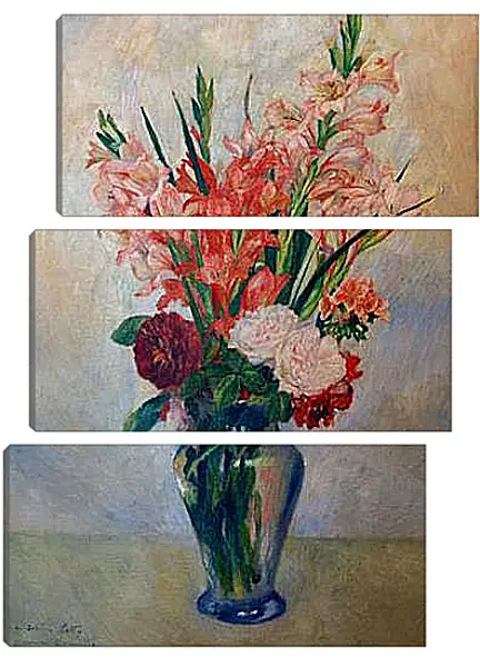 Модульная картина - Gladioli. Пьер Огюст Ренуар Модульная картина - Gladioli. Пьер Огюст Ренуар