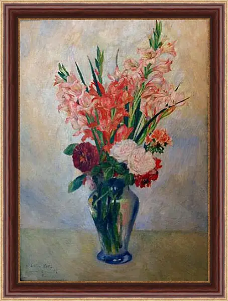 Картина в раме - Gladioli. Пьер Огюст Ренуар Картина в раме - Gladioli. Пьер Огюст Ренуар