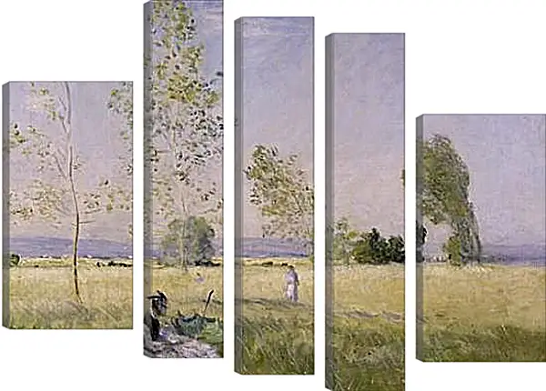 Модульная картина - Meadow at Bezons. Клод Моне Модульная картина - Meadow at Bezons. Клод Моне