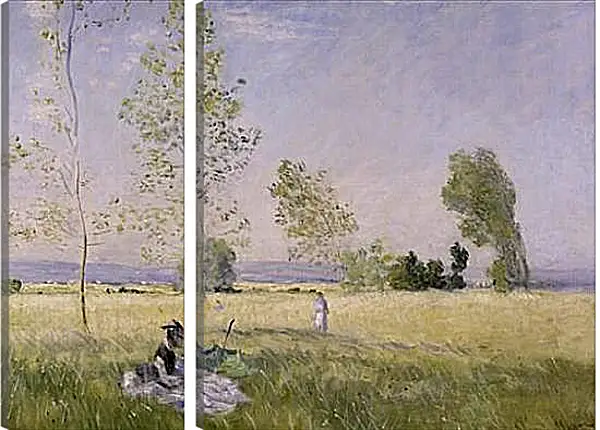 Модульная картина - Meadow at Bezons Модульная картина - Meadow at Bezons