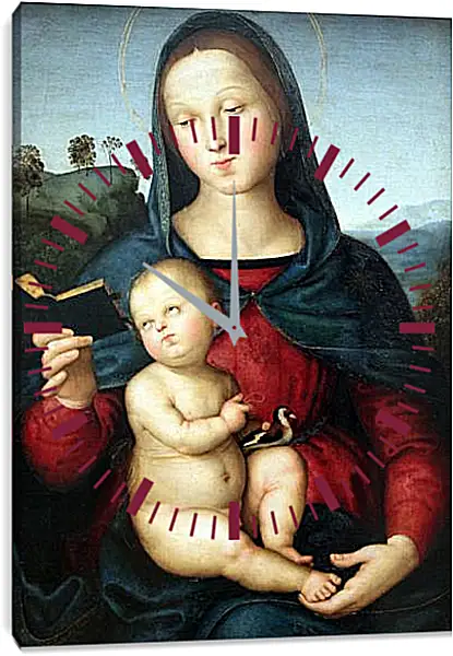 Часы картина - Мадонна Солли. Санти Рафаэль Часы картина - Мадонна Солли. Санти Рафаэль