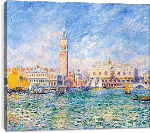 Постер на подрамнике - The Doges Palace, Venice. Пьер Огюст Ренуар Постер на подрамнике - The Doges Palace, Venice. Пьер Огюст Ренуар