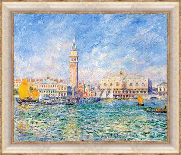 Картина в раме - The Doges Palace, Venice. Пьер Огюст Ренуар Картина в раме - The Doges Palace, Venice. Пьер Огюст Ренуар