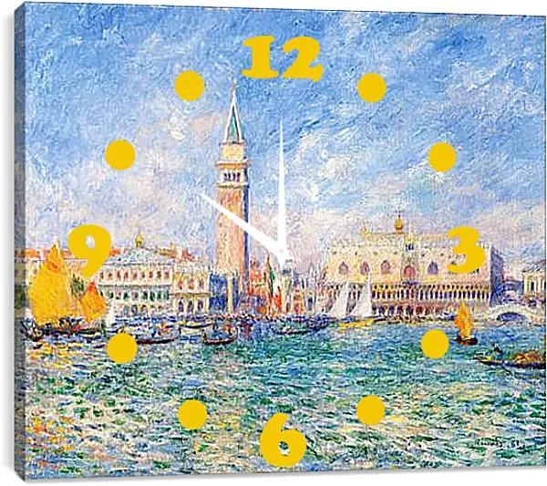 Часы картина - The Doges Palace, Venice. Пьер Огюст Ренуар Часы картина - The Doges Palace, Venice. Пьер Огюст Ренуар