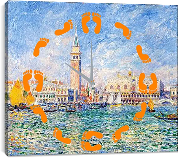 Часы картина - The Doges Palace, Venice. Пьер Огюст Ренуар Часы картина - The Doges Palace, Venice. Пьер Огюст Ренуар