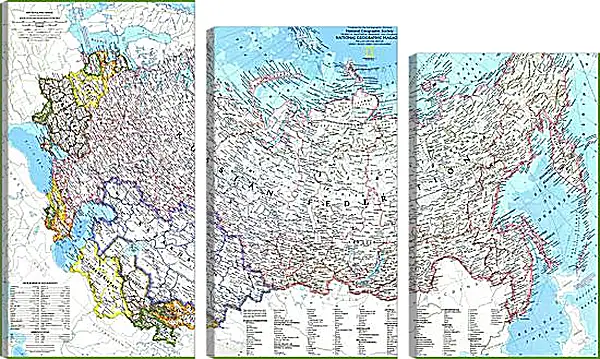 Модульная картина - Карта России Модульная картина - Карта России