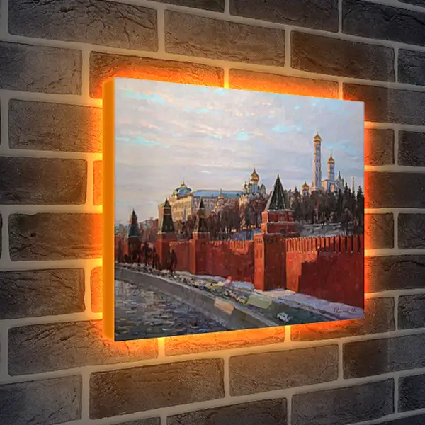Лайтбокс световая панель - Вечерние краски Кремля Лайтбокс световая панель - Вечерние краски Кремля