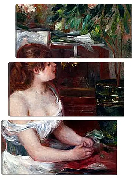 Модульная картина - The Green Jardinire. Пьер Огюст Ренуар Модульная картина - The Green Jardinire. Пьер Огюст Ренуар
