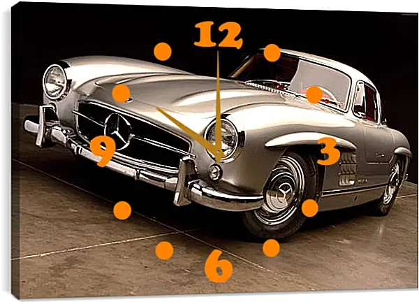 Часы картина - Mercedes Benz 300sl Часы картина - Mercedes Benz 300sl
