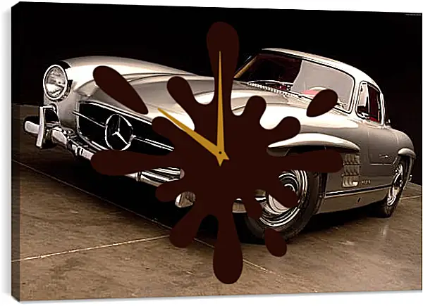 Часы картина - Mercedes Benz 300sl Часы картина - Mercedes Benz 300sl