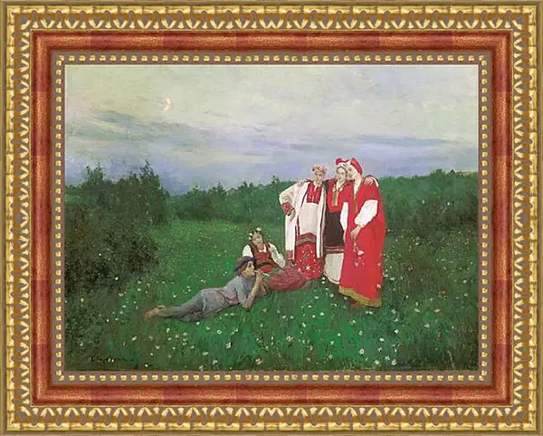 Картина в раме - Северная идиллия. Коровин Константин Картина в раме - Северная идиллия. Коровин Константин