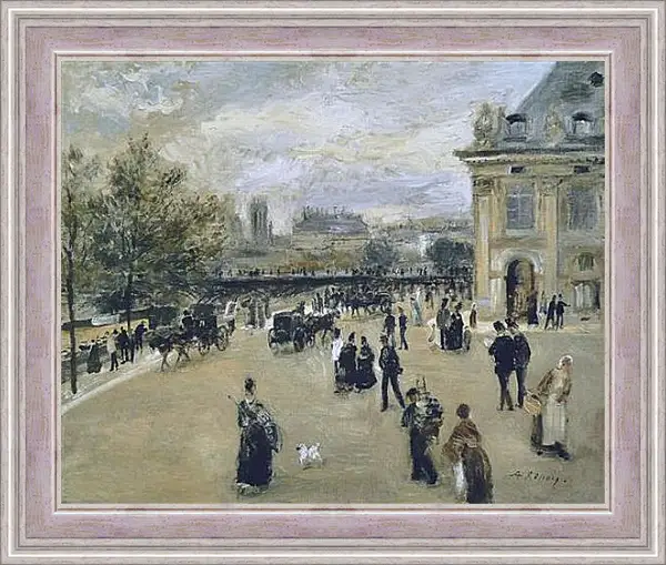 Картина в раме - The Institute, the Quay of Malaquais. Пьер Огюст Ренуар Картина в раме - The Institute, the Quay of Malaquais. Пьер Огюст Ренуар