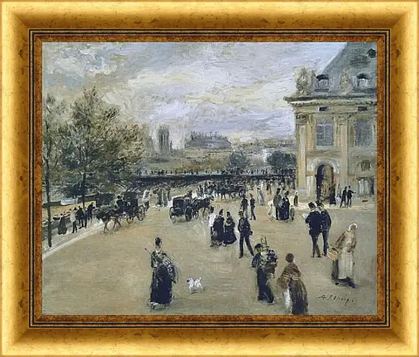 Картина в раме - The Institute, the Quay of Malaquais. Пьер Огюст Ренуар Картина в раме - The Institute, the Quay of Malaquais. Пьер Огюст Ренуар