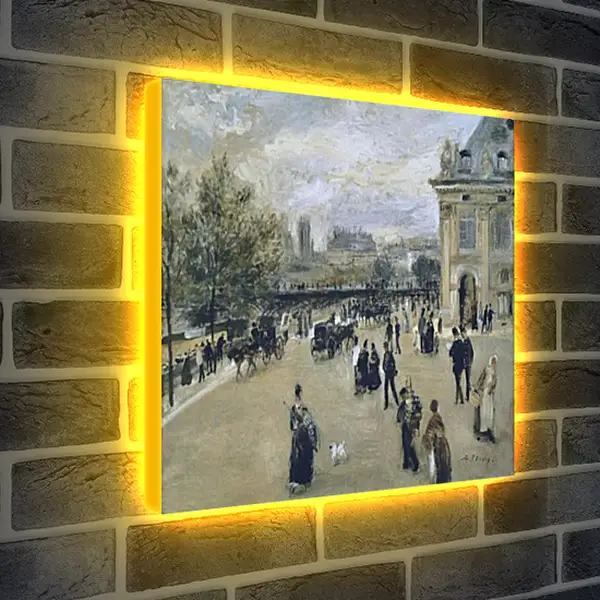 Лайтбокс световая панель - The Institute, the Quay of Malaquais. Пьер Огюст Ренуар Лайтбокс световая панель - The Institute, the Quay of Malaquais. Пьер Огюст Ренуар