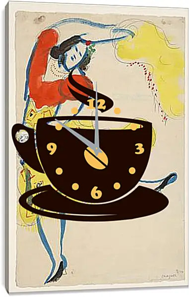 Часы картина - Gypsy, costume design for Aleko Часы картина - Gypsy, costume design for Aleko