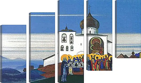 Модульная картина - Звенигород. Рерих Николай Модульная картина - Звенигород. Рерих Николай
