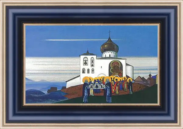 Картина в раме - Звенигород. Рерих Николай Картина в раме - Звенигород. Рерих Николай