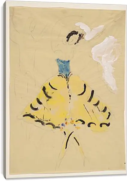 Постер на подрамнике - Zemphira, costume design for Aleko (2). (Земфира, дизайн костюмов для Алеко 2) Марк Шагал Постер на подрамнике - Zemphira, costume design for Aleko (2). (Земфира, дизайн костюмов для Алеко 2) Марк Шагал