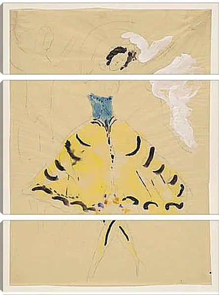 Модульная картина - Zemphira, costume design for Aleko (2). (Земфира, дизайн костюмов для Алеко 2) Марк Шагал Модульная картина - Zemphira, costume design for Aleko (2). (Земфира, дизайн костюмов для Алеко 2) Марк Шагал