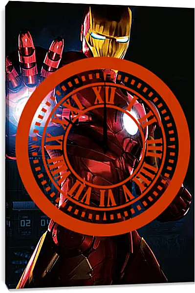 Часы картина - Железный человек. Iron Man Часы картина - Железный человек. Iron Man