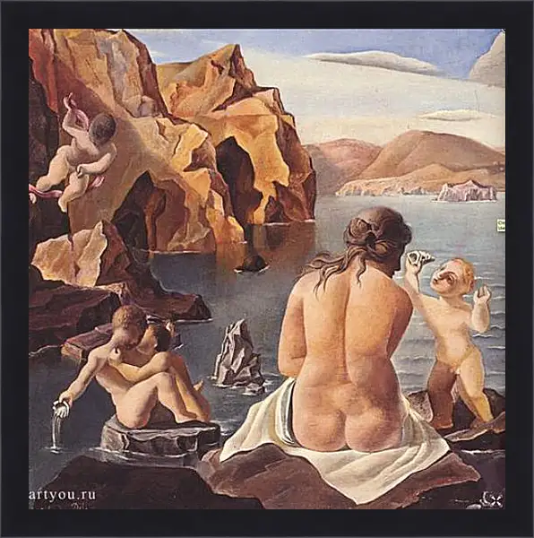 Картина в раме - Venus with Cupids. Сальвадор Дали Картина в раме - Venus with Cupids. Сальвадор Дали