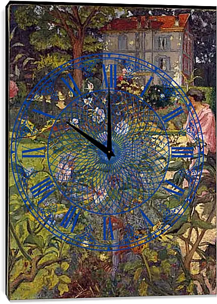 Часы картина - Garden at Vaucresson. Эдуар Вюйар Часы картина - Garden at Vaucresson. Эдуар Вюйар