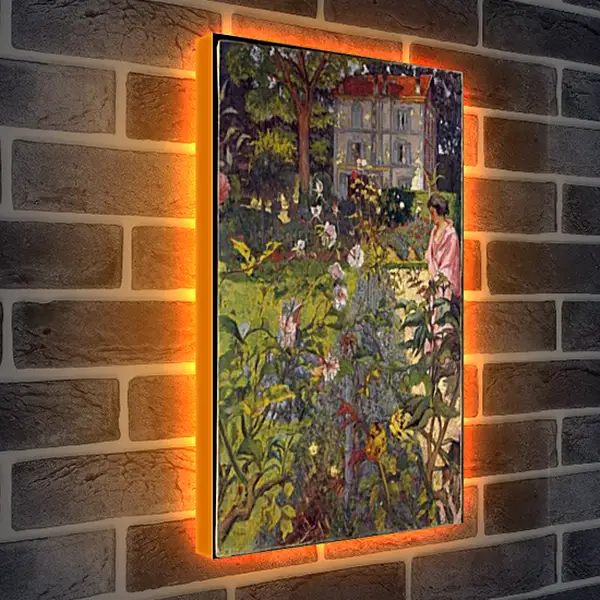Лайтбокс световая панель - Garden at Vaucresson. Эдуар Вюйар Лайтбокс световая панель - Garden at Vaucresson. Эдуар Вюйар