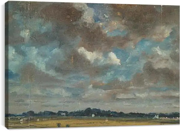 Постер на подрамнике - Extensive Landscape with GreyClouds. Джон Констебл Постер на подрамнике - Extensive Landscape with GreyClouds. Джон Констебл
