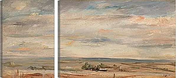Модульная картина - Cloud Study, Early Morning, Looking East from Hampstead. Джон Констебл Модульная картина - Cloud Study, Early Morning, Looking East from Hampstead. Джон Констебл