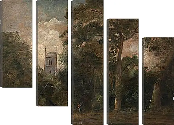 Модульная картина - A Church in the Trees. Джон Констебл Модульная картина - A Church in the Trees. Джон Констебл