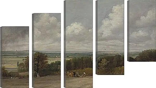 Модульная картина - Ploughing Scene in Suffolk. Джон Констебл Модульная картина - Ploughing Scene in Suffolk. Джон Констебл